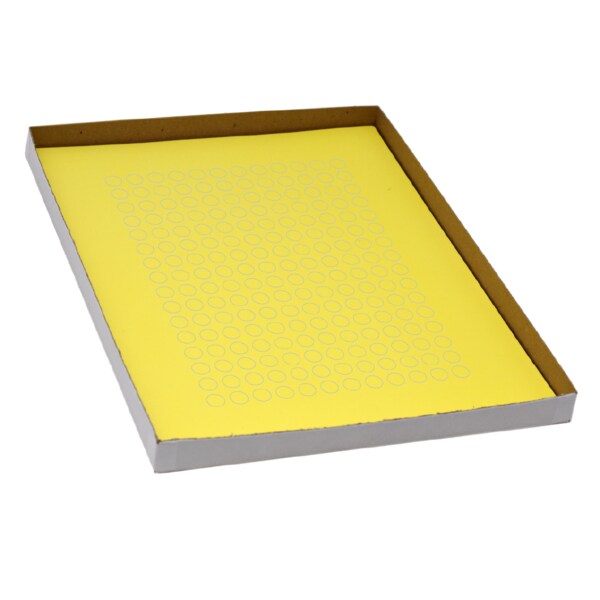 Cryo Label Laser Sheets 9.5mm Dots for 0.5-1.5ml Tubes Yellow